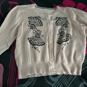 Mischief Made Me pink cardigan sweater M medium fans vintage style